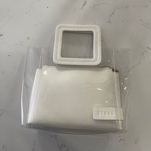 Staud Shirley bag- white small